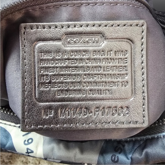 Coach F17582 Alexandra Blue Sateen Snaphead Print 3 Way Shoulder Bag. - Picture 3 of 9